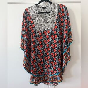 Tolani Silk Poncho M